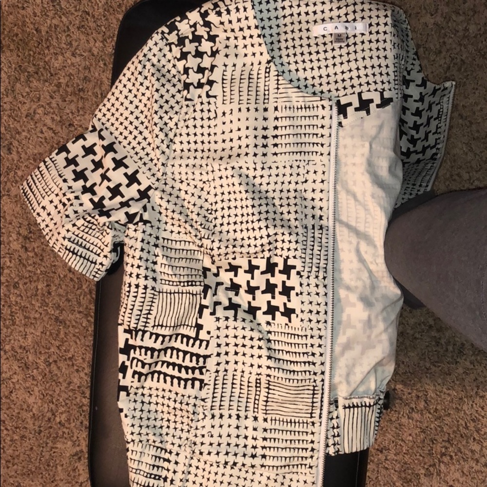 Patterned, Shortsleeved Jacket